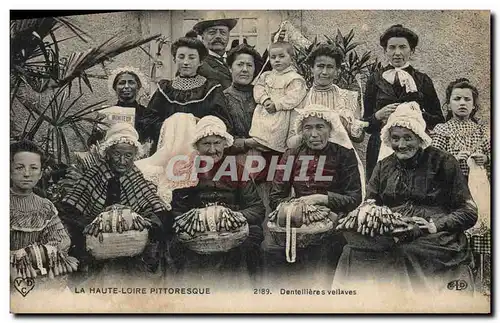 Cartes postales Folklore Dentelle Haute Loire Dentellieres Vellaves TOP