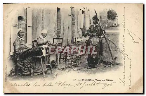 Cartes postales Folklore Dentelle Les dentellieres Types du littoral