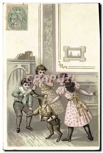 Cartes postales Fantaisie Enfants Lapin
