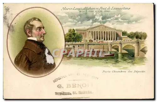 Cartes postales Marie Louis Alexandre Prat de Lamartine Paris Chambre des Deputes