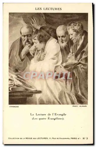 Ansichtskarte AK Les lectures La lecture de l&#39Evangile Les Quatre Evangelistes Jordaens