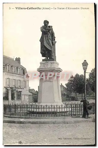 Cartes postales Villers Cotterets La statue d&#39Alexandre Dumas