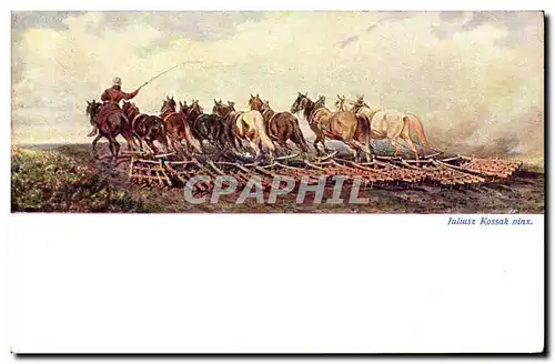 Cartes postales Equitation Hippisme Cheval Juliusz Kossak