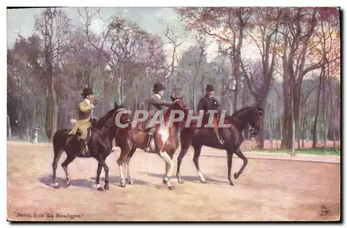 Cartes postales Equitation Hippisme Cheval Paris Bois de Boulogne