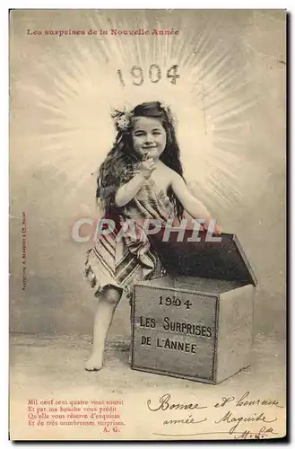 Ansichtskarte AK Fantaisie Annee 1904 Enfant