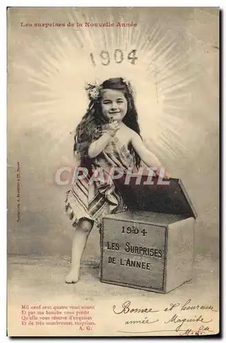 Cartes postales Fantaisie Annee 1904 Enfant