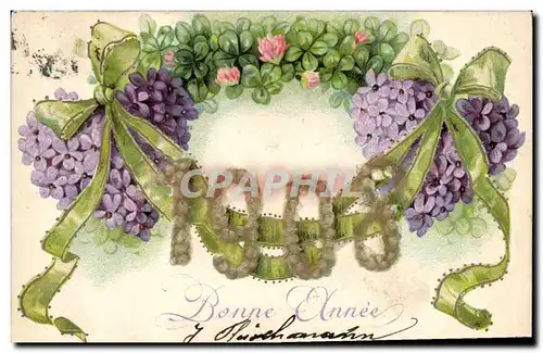 Cartes postales Fantaisie Annee 1908 Fleurs