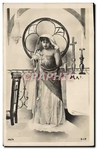 Cartes postales Fantaisie Femme Vierge