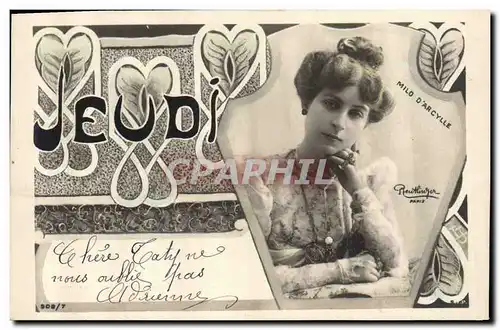 Cartes postales Fantaisie Jour Femme Jeudi