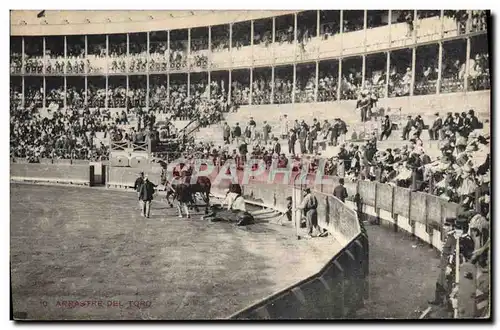 Cartes postales Corrida Course de Taureaux Arrastre del toro