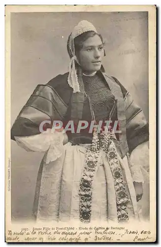 Cartes postales Folklore Jeune fille de Pont L&#39Abbe