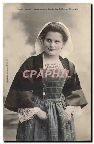 Cartes postales Folklore Jeune fille de Baud