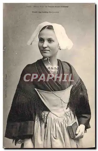 Cartes postales Folklore Jeune fille de Sainte Anne d&#39Auray