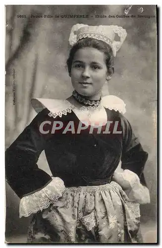 Cartes postales Folklore Jeune fille de Quimperle