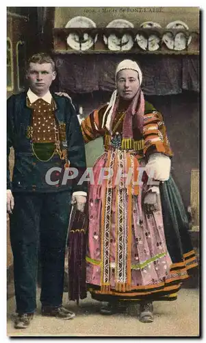 Cartes postales Folklore Maries de Pont L&#39Abbe Mariage