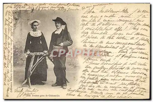 Cartes postales Folklore Jeunes gens de Chateaulin