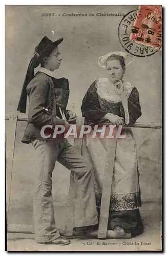 Cartes postales Folklore Costumes de Chateaulin