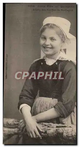 Cartes postales Folklore Jeune fille de Quimperle