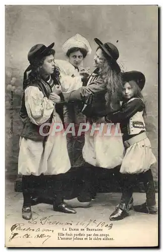 Ansichtskarte AK Folklore La danse en Bretagne Enfants