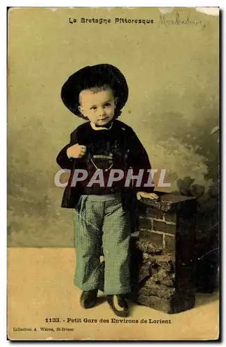 Cartes postales Folklore Enfant Petit Gars des environs de Lorient