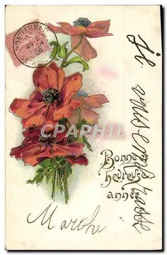 Cartes postales Fantaisie Fleurs