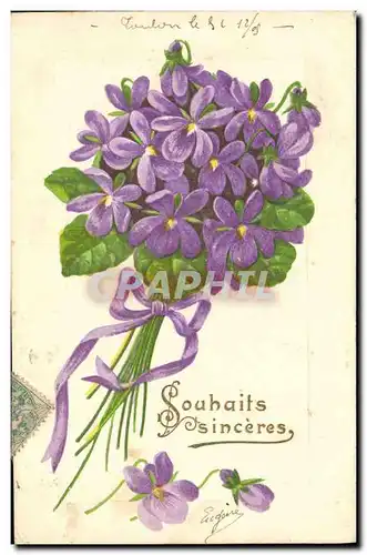 Cartes postales Fantaisie Fleurs