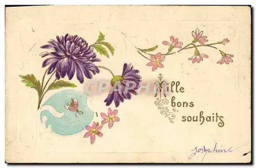 Cartes postales Fantaisie Fleurs