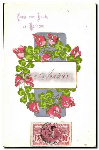 Cartes postales Fantaisie Fleurs