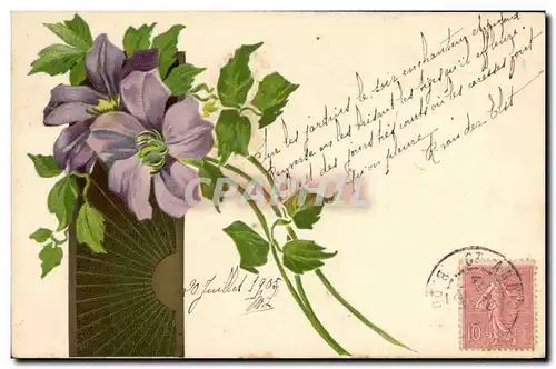 Cartes postales Fantaisie Fleurs