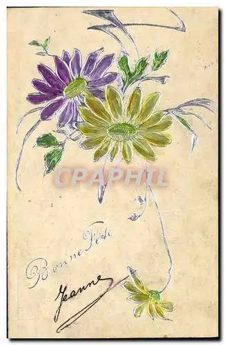 Cartes postales Fantaisie Fleurs