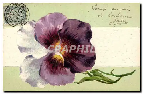 Cartes postales Fantaisie Fleurs