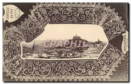 Cartes postales Dentelle du Puy Dentelle Venise au fuseau