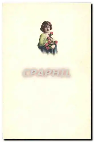 Cartes postales Fantaisie Illustrateur Femme