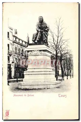 Ansichtskarte AK Tours Monument de Balzac