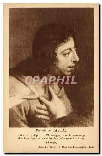 Cartes postales Portrait de Pascal Peint par Philippe de Champagne