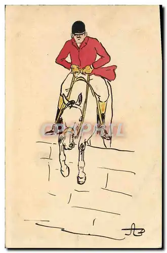 Ansichtskarte AK Equitation Hippisme Cheval Cavalier