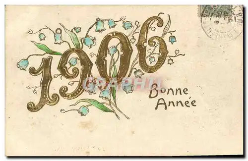 Ansichtskarte AK Fantaisie Annee 1906 Bonne annee