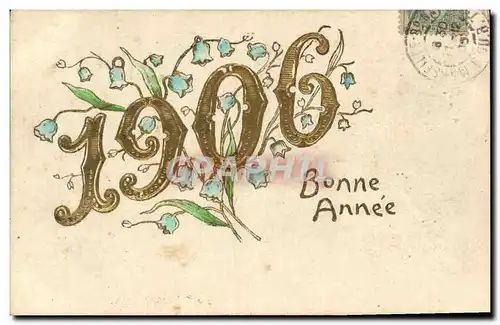 Cartes postales Fantaisie Annee 1906 Bonne annee