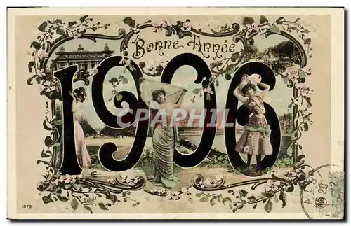 Cartes postales Fantaisie Annee 1906 Femmes Fleurs