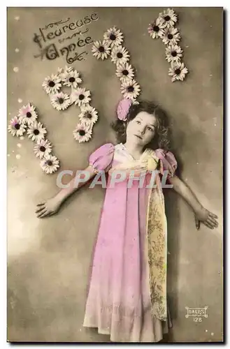 Cartes postales Fantaisie Annee 1911 Enfant Fleurs