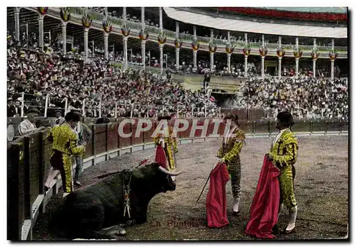 Cartes postales Corrida Course de Taureaux La puntilla