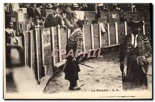 Ansichtskarte AK Corrida Course de Taureaux Le Brindis