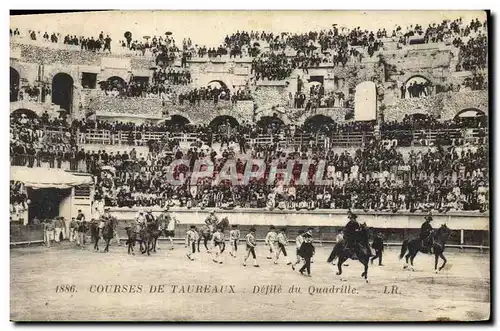 Cartes postales Corrida Course de Taureaux Defile de Quadrille