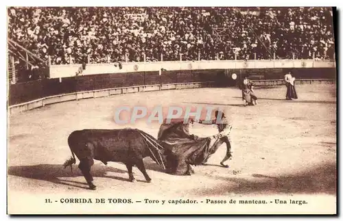 Ansichtskarte AK Corrida Course de Taureaux Toro y capeador