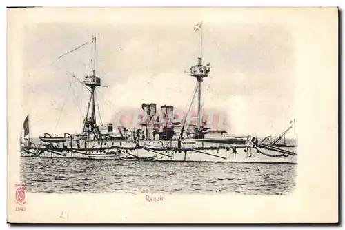 Cartes postales Bateau de Guerre Requin