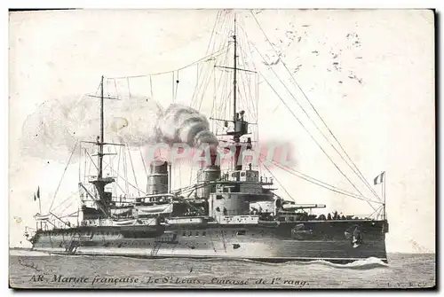 Cartes postales Bateau de Guerre Le St Louis Cuirasse de 1er rang