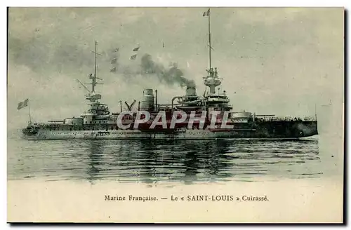 Ansichtskarte AK Bateau de Guerre Le St Louis Cuirasse