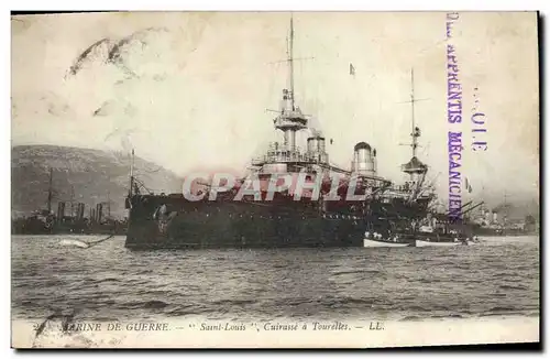 Ansichtskarte AK Bateau de Guerre Saint Louis Cuirasse a tourelles