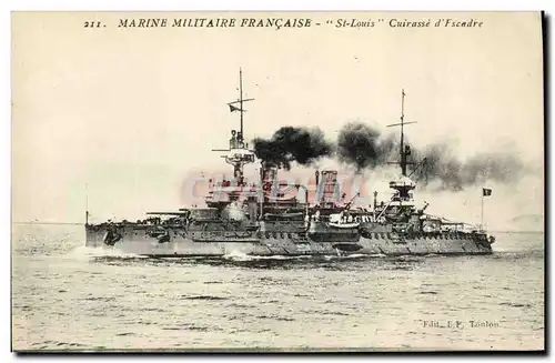 Cartes postales Bateau de Guerre St Louis Cuirasse d'escadre