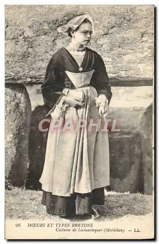 Cartes postales Folklore Costume de Locmariaquer Morbihan